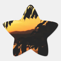 Peaceful Morning Sun Star Stickers