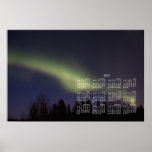 Peaceful Northern Lights; 2013 Calendar Print