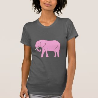 Peaceful Pink Elephant Walking Shirts