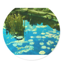 Peaceful Pond stickers by Debrene Peaceful Pond stickers