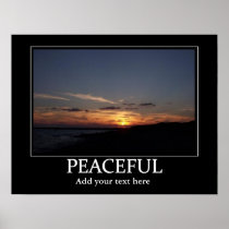 Peaceful poster motivator and inspiration posters