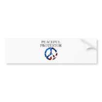 Peaceful Protestor Bumper Stickers
