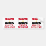 Peaceful Revolution Vintage Bumper Sticker