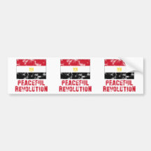 Peaceful Revolution Vintage Bumper Sticker