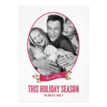Peaceful Ribbon Holiday Photo Cards invitations