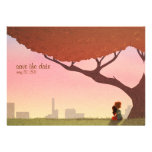 Peaceful Save the Date invitations