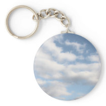 Peaceful Sky With Clouds Key Chains