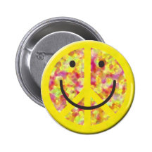 Peaceful Smiley Button