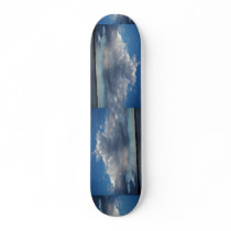 Peaceful Statocumulus (falling rain) Custom Skateboard