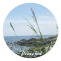 Peaceful Sticker by IArtist40 Peaceful Sticker