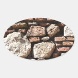 Peaceful Stone Garden Oval Stickers