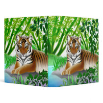 Peaceful Sumatran Tiger Avery Binder