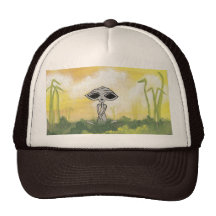 Peaceful Summer Alien Hat