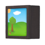 Peaceful Sunny Day at the Park Premium Jewelry Boxes
