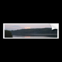 Peaceful Sunset bumper stickers