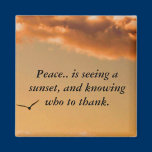 Peaceful Sunset Magnet magnets
