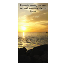 Peaceful Sunset Photo Card