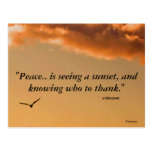 Peaceful Sunset Postcard