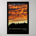 Peaceful Sunset Poster