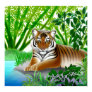 Peaceful Tiger in Bamboo ...