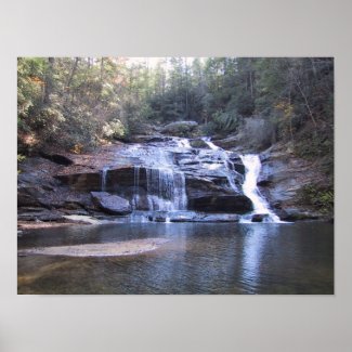 Peaceful Waterfall Poster print