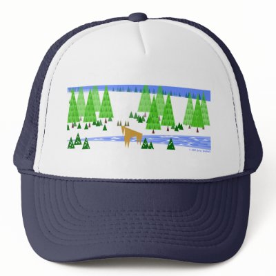 Peaceful Winter Mesh Hat by jerryjindrich