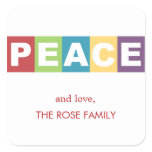 Peaceful Wishes Holiday Gift Stickers stickers