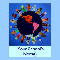Peaceful World Children - Customizable Poster posters