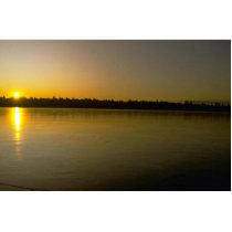 Peaceful Yellow Sunset Photo Cutout