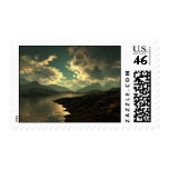 peacefull lake postage