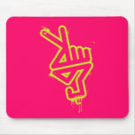 PeaceHand Mousepad - pink mousepads