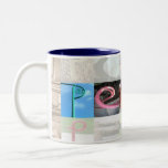 PeaceLetter Art Mug via www.Letterize.me