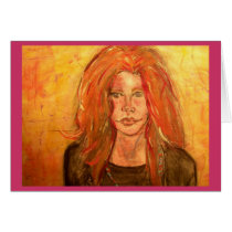 PeaceLove  girl Greeting Cards