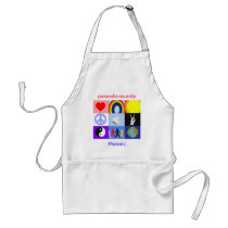 peaceloveunity Mosaic Apron by pharrisart peaceloveunity Mosaic Apron