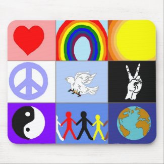 peaceloveunity Mousepad mousepad