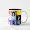 peaceloveunity Mug by pharrisart peaceloveunity Mug