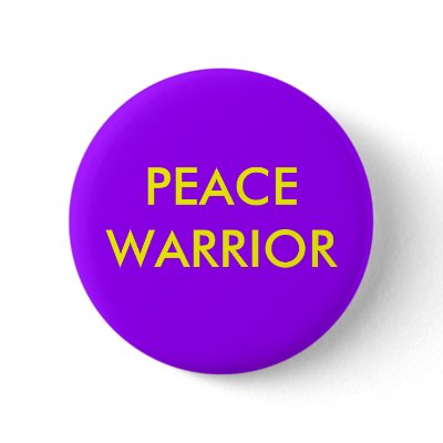 PEACEWARRIOR Button by royutley