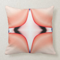Peach and Ivory Geometric American MoJo Pillows