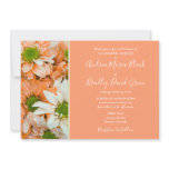 Peach and Lime Green Daisy Wedding Invitation