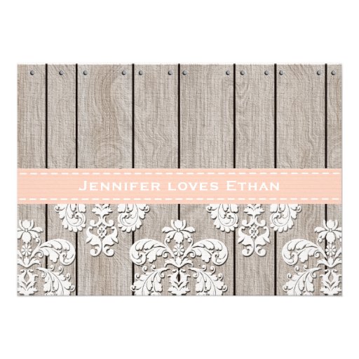 Peach and White Hydrangea Mason Jar Bridal Shower Cards
