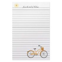 Peach Bicycle stationery by trennea Peach Bicycle stationery