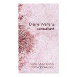 peach blossom beauty business card