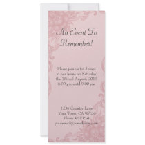 Peach Blush Floral Dinner Party Invitation by mariannegilliand Peach Blush Floral Dinner Party Invitation