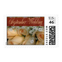 Peach Bridal Rose Bouquet postage by aslentz Peach Bridal Rose Bouquet postage