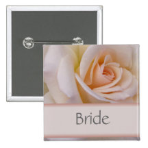 Peach Bride Wedding PIn