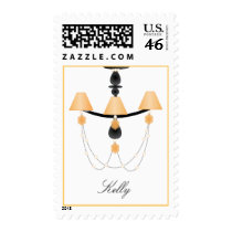 Peach Chandelier postage by trennea Peach Chandelier postage