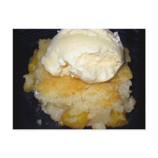 Peach Cobbler Recipe Post Cards