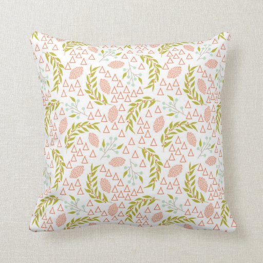 Peach Color Throw Pillow Zazzle