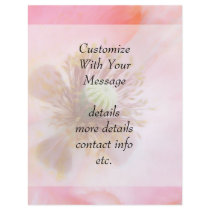 Peach Colored Annual Poppy Full Color Flyer