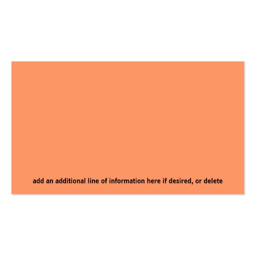 Peach Colored Rose Business Card Templates (back side)